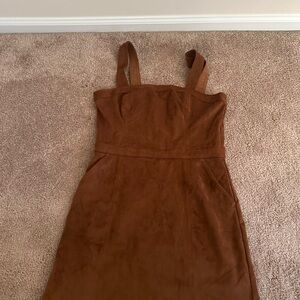 Abercrombie Brown Suede  Dress